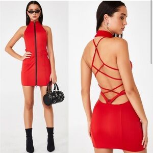 I.AM.GIA iris red dress